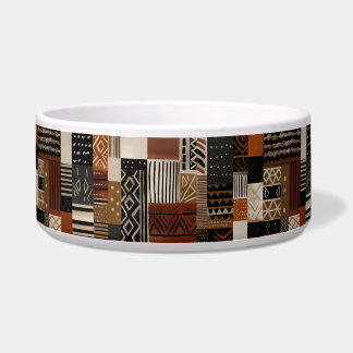 Variations of African motifs in earth tones pet