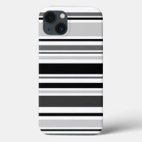 Varied Grey, Black, White Stripes