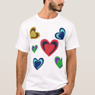 Varied Minimalist Hearts T-Shirt