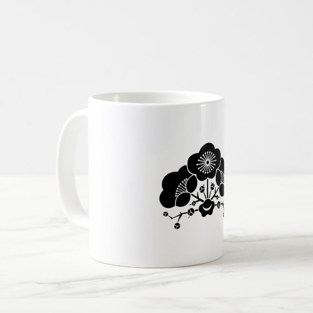 Varied Plum Blossoms Coffee Mug (Front Left)