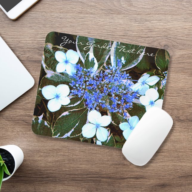 Variegated Blue Hydrangea Mouse Pad (Creator Uploaded)