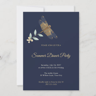 Variegated Flutterer Dinner Party Invitation