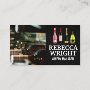 Variety Bottles of Wine Business Card