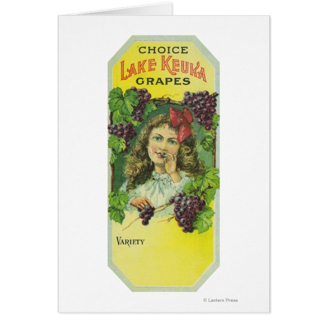 Variety Choice Lake Keuka Grapes Label (Front)
