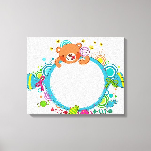 Variety of candies canvas print (Front)