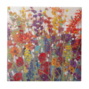 Variety of Flowers Tile