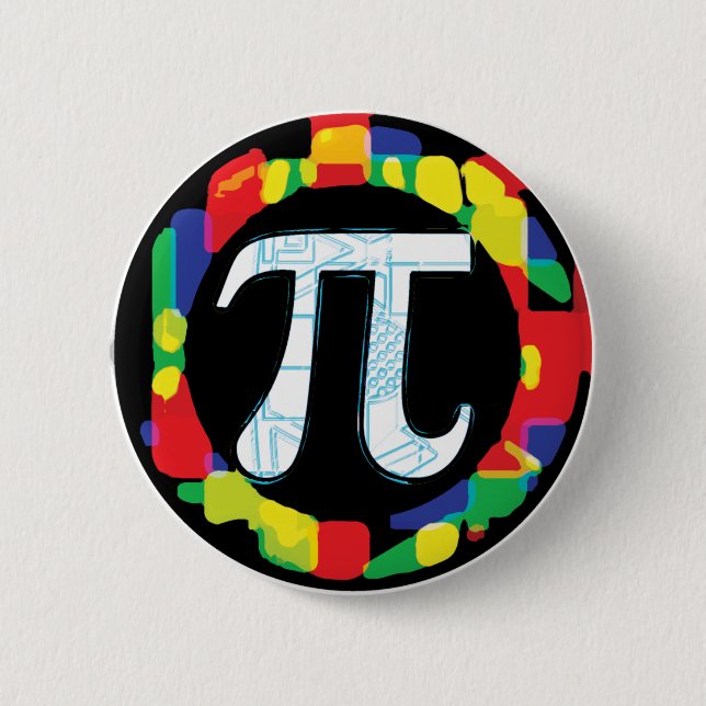 Variety of Pi Day Symbols Rounds 6 Cm Round Badge (Front)