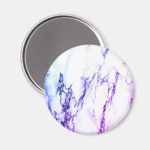 Variety of Purples and Blueish Vein Marble Look Magnet