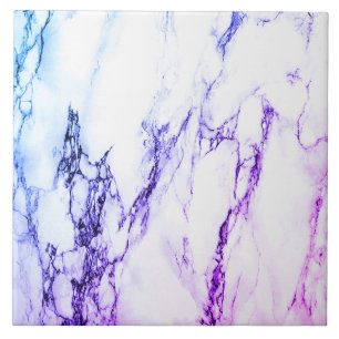 Variety of Purples and Blueish  Vein Marble Look Tile