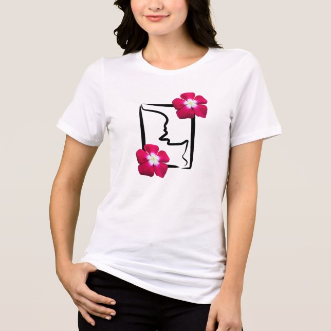 Variety pink black design  Tri-Blend shirt (Front)