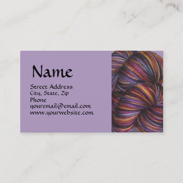 Varigated Yarn Business Card (Front)