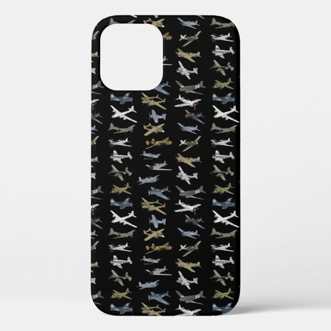 Various American WW2 Aeroplanes Case-Mate iPhone Case (Back)