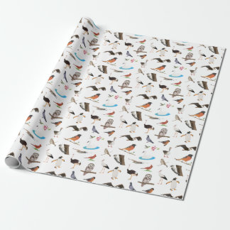 Various Birds Wrapping Paper