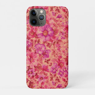 Various Blooming Flowers in Warm Pink and Purple Case-Mate iPhone Case