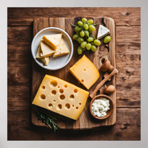 Various cheese poster