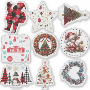 Various Christmas Gift Stickers