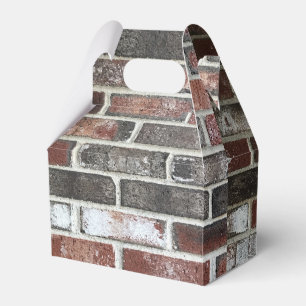 various colour brick wall pattern favour box