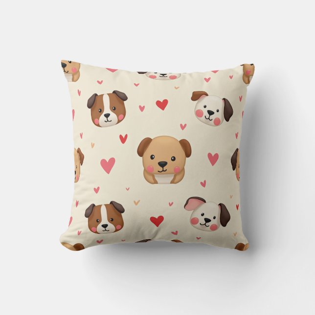Various cute puppy cushions (Front)