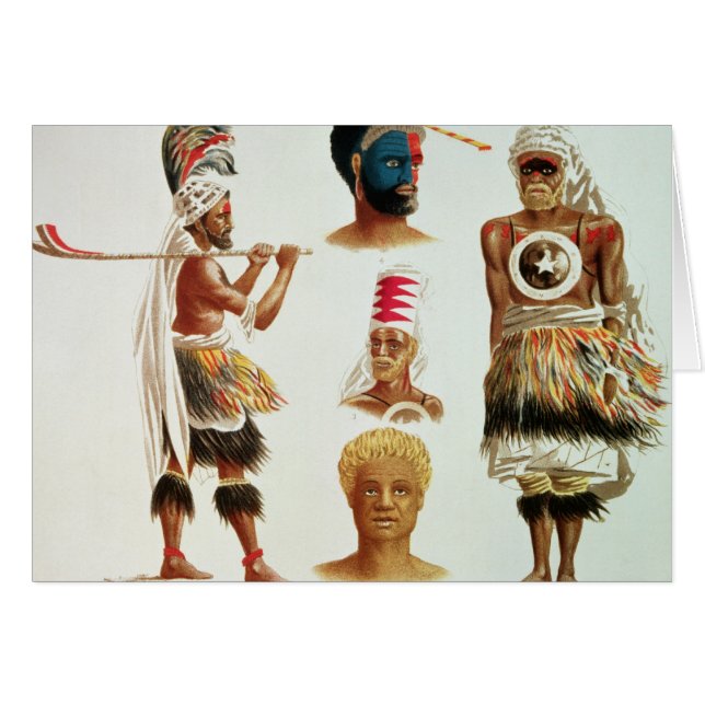 Various Dancing Costumes Worn at Nakello, Fiji (Front Horizontal)