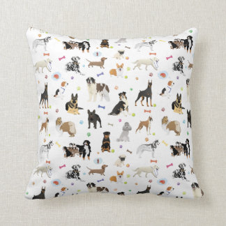 Various Dogs Pattern Cushion