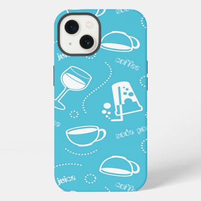 Various drinks iPhone case (Back)