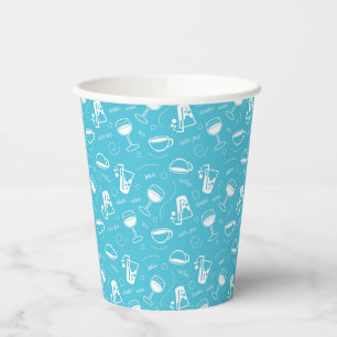 Various drinks paper cups