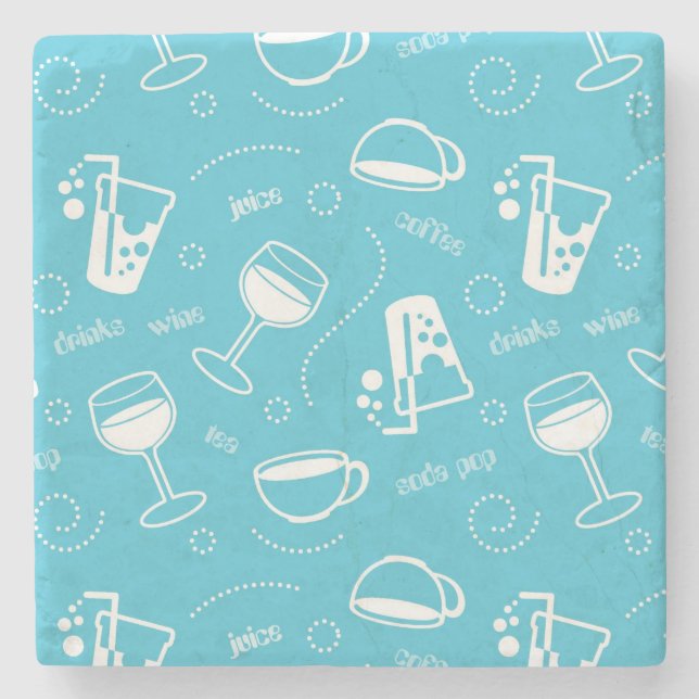 Various drinks stone coaster (Front)