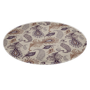 Various Feather Pattern Cutting Board