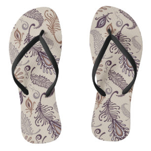 Various Feather Pattern Jandals