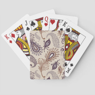 Various Feather Pattern Playing Cards