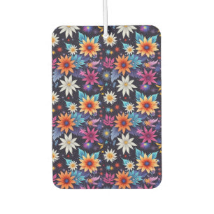Various Flowersin Shades Pattern-24192 Car Air Freshener