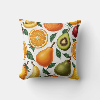 Various fruit pattern cushions