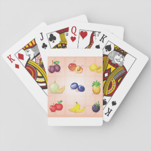 Various Fruits Playing Cards