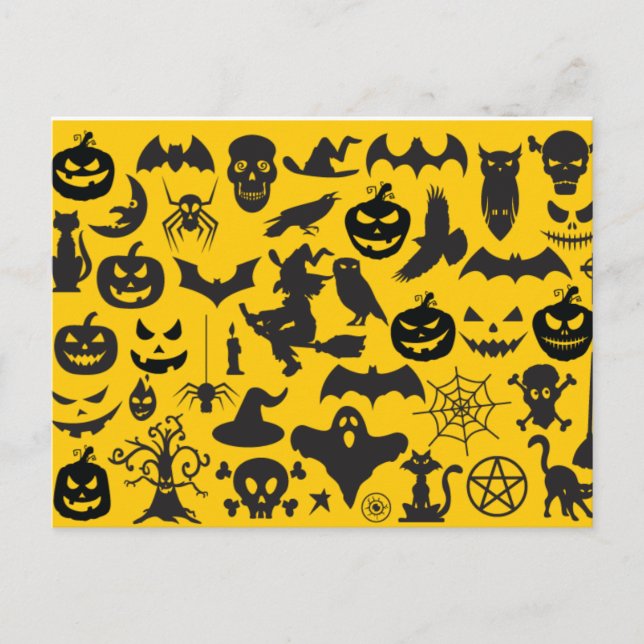 Various Halloween Postcard (Front)