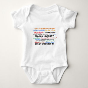 Various Language Products - Speak English? Baby Bodysuit