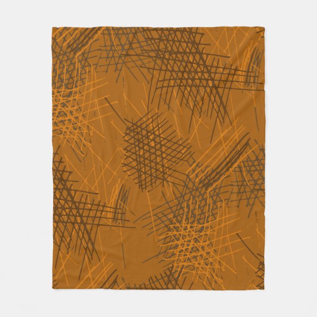 Various Pen Strokes. Seamless Texture with chaotic Fleece Blanket (Front)