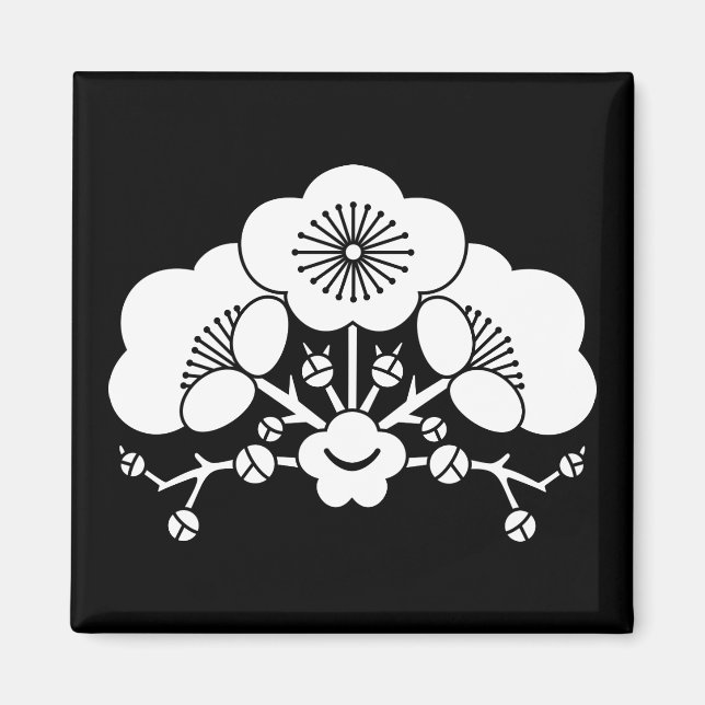 Various plum blossoms magnet (Front)