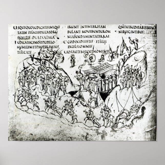 Various scenes illustrating a psalm 2 poster (Front)