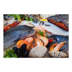 Various Seafood Photo Print
