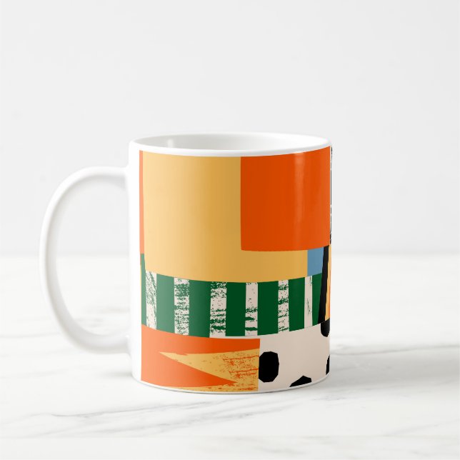 Various shapes: abstract seamless design coffee mug (Left)