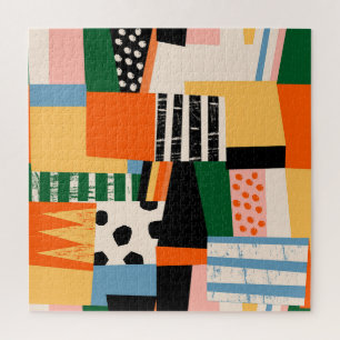 Various shapes: abstract seamless design jigsaw puzzle