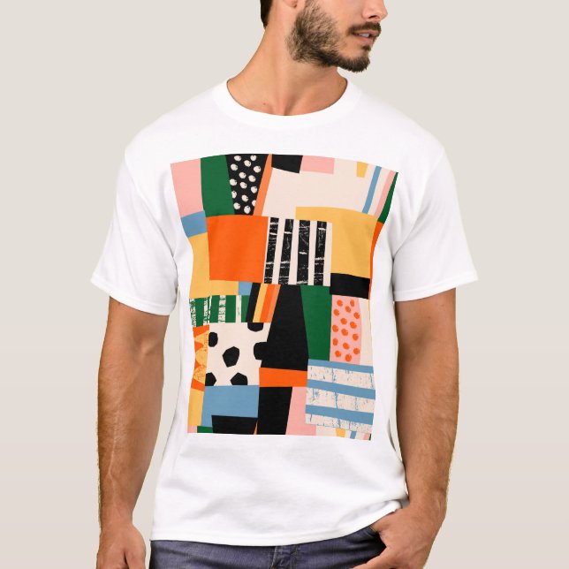 Various shapes: abstract seamless design T-Shirt (Front)