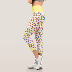 Various Shapes Leaves Pattern Nature Leggings