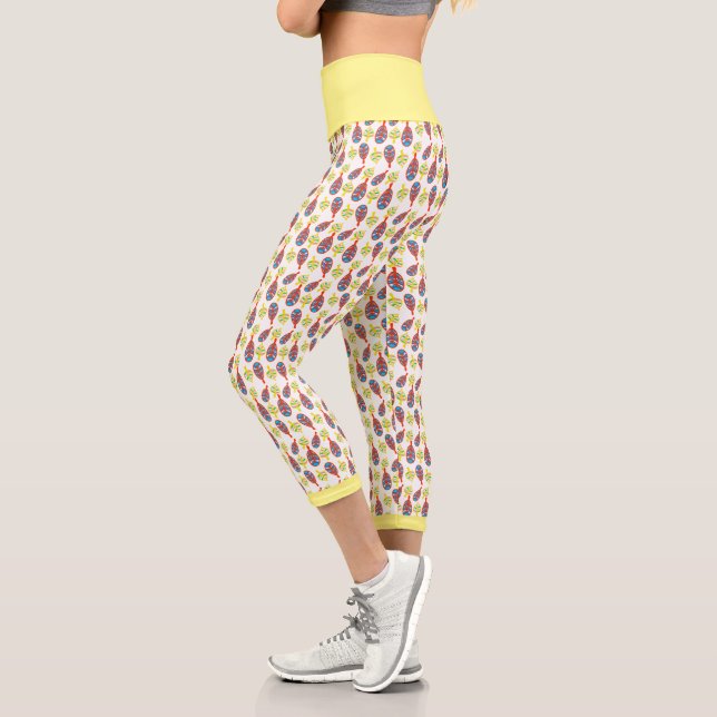 Various Shapes Leaves Pattern Nature Leggings (Left)