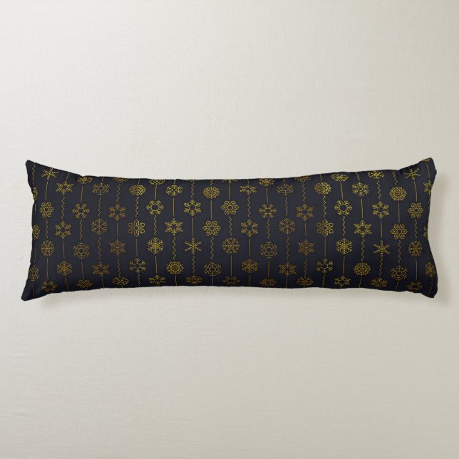 Various snowflake design body cushion (Front)