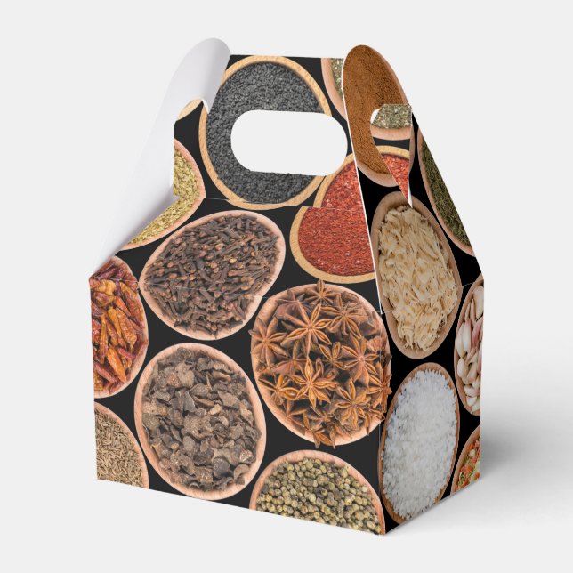 Various spices and food ingredients favour box (Front Side)