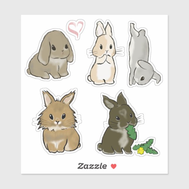 Various sweet rabbits (Sheet)