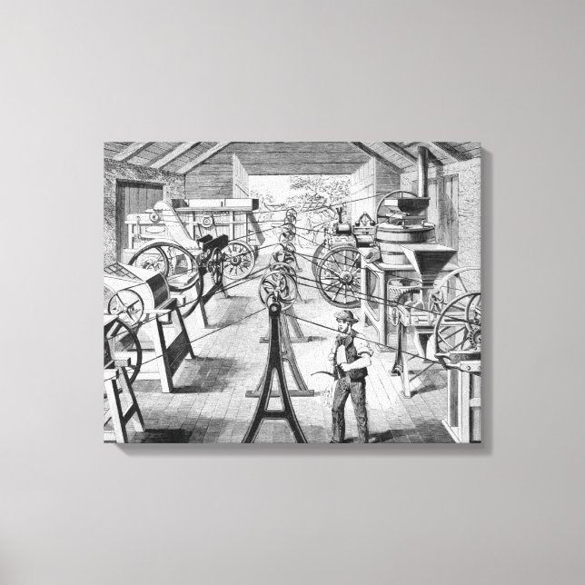 Various types of Agricultural Machinery Canvas Print (Front)