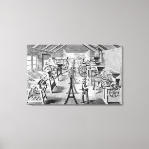 Various types of Agricultural Machinery Canvas Print