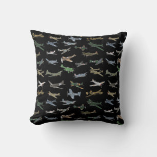 Various WW2 Airplanes Cushion